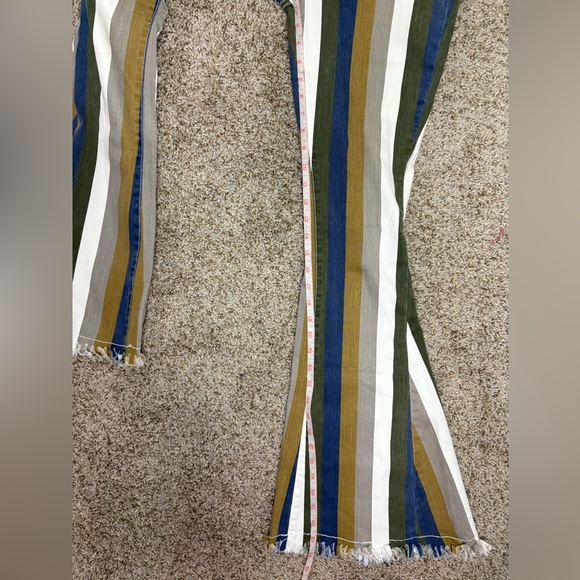 Saints & Hearts Colorful Striped Flare Jeans - Picture 10 of 11